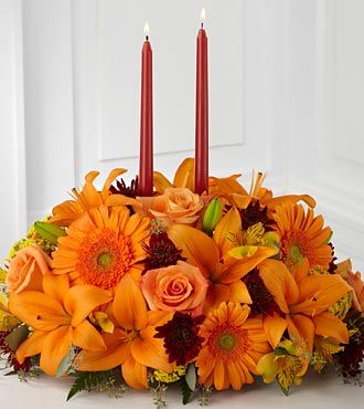 FTD Bright Autumn Centerpiece  - PREMIUM