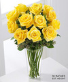 
Sunny yellow roses are a cheery and wonderful gift...
			