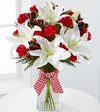
Representing the joy and beauty of the season, this bouquet is the perfect expression of holiday happiness...
			
