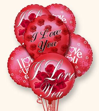 I Love You Balloon Bunch  - PREMIUM