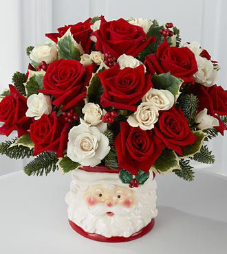 FTD Rosy Santa Bouquet  - PREMIUM