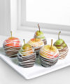 Golden Edibles Belgian Chocolate-Dipped Apples and Pears - FedEx