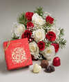 Magic of the Season Holiday Roses with Godiva - FedEx