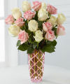 FTD Mothers Pink and Cream Rose Bouquet  - DELUXE