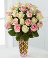 FTD Mothers Pink and Cream Rose Bouquet  - PREMIUM