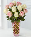 FTD Mothers Pink and Cream Rose Bouquet