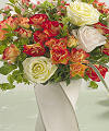 Milky Spiral Rose Bouquet