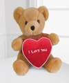 
Delight your sweetheart with this adorable bear right on time for Valentine's Day! Our huggable caramel brown plush teddy bear by Build A Bear Workshop� comes holding a red heart with the embroidered...
			