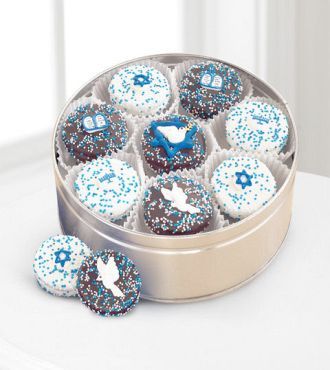 Hanukkah Decorated Cookies Tin - WebGift