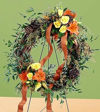 FTD Flourishing Garden Wreath