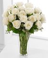 Image of Deluxe version for FTD Long Stem White Rose Bouquet