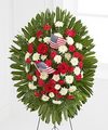 Image of Standard version for FTD Soldier Salute Standing Spray