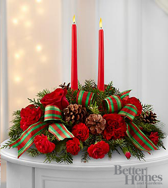 FTD Holiday Classics Centerpiece by Better Homes and Gardens