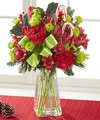 Image of Deluxe version for FTD Candy Cane Lane Bouquet