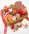 Image of Standard version for Valentine Treasures Fruit Basket Gift - FedEx
