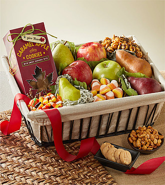Fall Fruit and Treat Basket - FedEx
