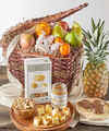 Image of Standard version for Sympathy Gourmet Fruits and Snacks Gift Basket - FedEx