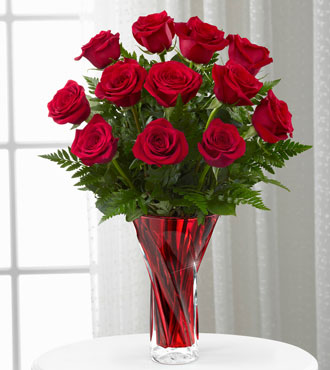 FTD Anniversary Rose Bouquet - 12- Stems