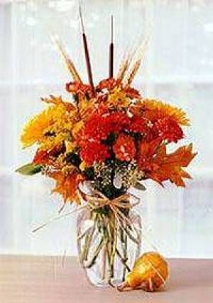 Fall Vase Arrangement