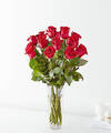 Image of Deluxe version for Long Stem Red Rose Bouquet