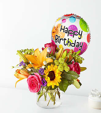 Best Day Bouquet with Birthday Balloon - BD-BDBD