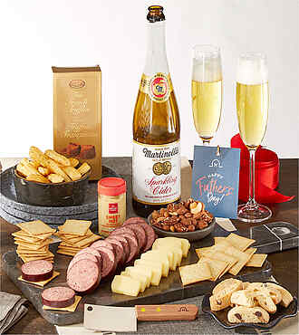 Father's Day Classic Gourmet Salami and Cheese Gift Box - FedEx