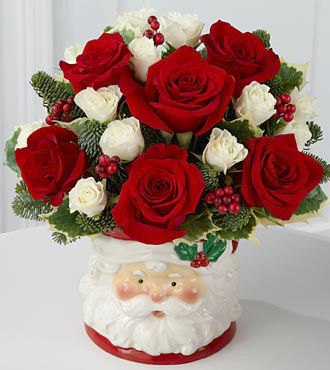 FTD Rosy Santa Bouquet