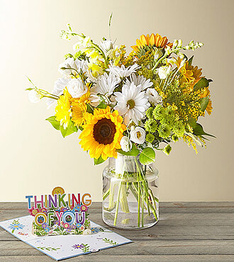 Hello Sunshine Bouquet and Lovepop Pop - Up Card - FedEx