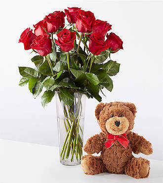 Tango In Paris Bouquet and Bear Set - CPO