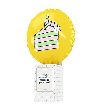 Birthday Cake Cardalloon - FedEx
