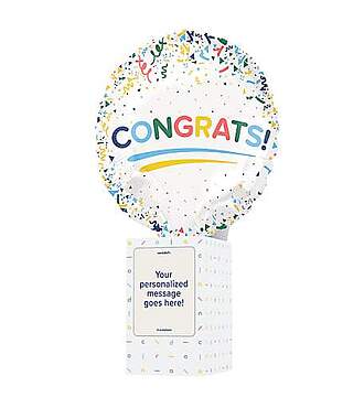 Congrats Confetti Cardalloon - FedEx
