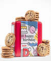 Image of Standard version for David's Cookies - Happy Birthday Cookie Tin - FedEx