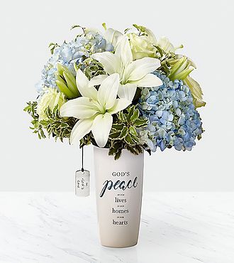 DaySpring In God's Care Bouquet - Blue and White