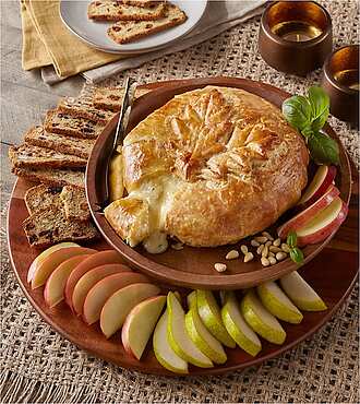 Garlic Basil and Pine Nut Baked Brie - FedEx