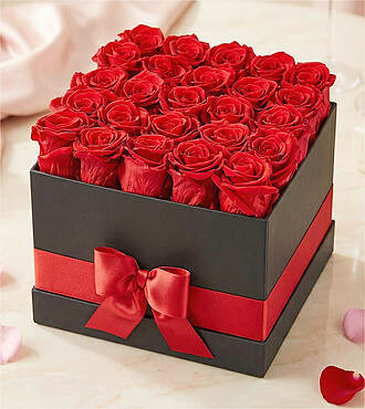 Luxury Red Forever Roses 25 Red Roses FedEx