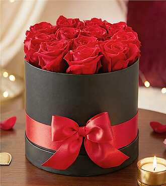Luxury Red Forever Roses 12 Red Roses FedEx