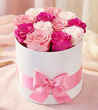 Luxury Pink Sweetheart Forever Roses - FedEx