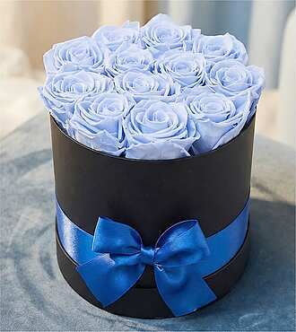 Luxury Sky Blue Forever Roses - FedEx - F-758