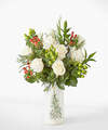 Image of Standard version for Swirling Snowflakes Bouquet - Standard with Tree Vase - FedEx