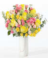 Image of Standard version for Spring It On Bouquet - Deluxe with Marble Vase - FedEx