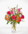 Image of Standard version for Forever and Always Bouquet - Standard with Clear Vase - FedEx