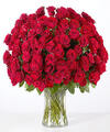 Image of Standard version for Love You More than 100 Red Roses - 100 Roses with Vase - FedEx