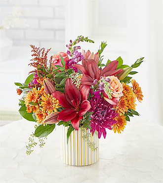 Burgundy Landscape Bouquet - F16