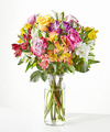 Image of Standard version for Make Their Day Bouquet - Standard with Vase - FedEx