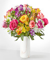 Image of Standard version for Smiles and Sunshine - Deluxe With Marble Vase - FedEx