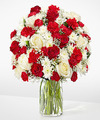 Image of Standard version for Winter Wishes Bouquet - Deluxe with Vase - FedEx