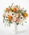 Image of Standard version for Touch of Honey Anemone Bouquet - Deluxe with Marble Vase - FedEx