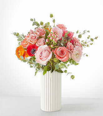 Weekends in the Hamptons Bouquet - Standard with Ceramic Vase - FedEx - FE214WF