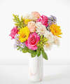 Image of Standard version for In Good Spirits Bouquet - Standard with Marble Vase - FedEx