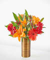 Image of Standard version for Fall Break Bouquet - Standard With Copper Vase - FedEx